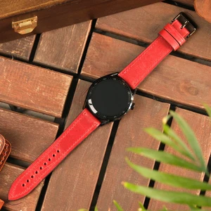 Huawei Watch Deri Kordon GT4 Gt 2 3 4 5 Pro Ultimate Elite Watch 4 GT 2 Gt2 E Gt2e Gt2pro Se 2e Gt3 Pro Gt3pro Watch GT 5 Pro Huawei Watch 4 Buds Deri Kordon Hakiki Deri Kayış Kırmızı