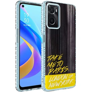 Gökmen Aksesuar Oppo A96 4g Kılıf Airbag Kenarlı Renkli Desenli Silikon Zore Elegans Kapak-No3