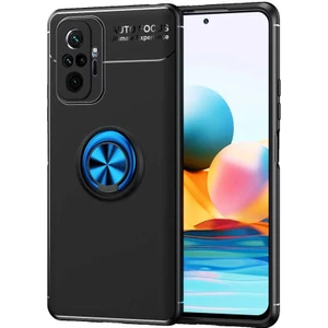 Xiaomi Redmi Note 10 Pro Kılıf Zore Ravel Silikon Kapak-Siyah-Mavi