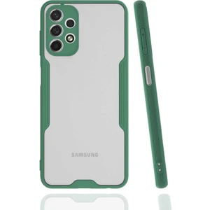 Galaxy A13 4g Kılıf Zore Parfe Kapak-Koyu Yeşil