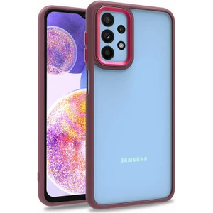 Galaxy A23 Kılıf Zore Flora Kapak-Kırmızı