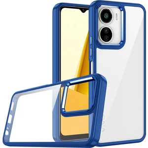 Vivo Y16 Kılıf Zore Flora Kapak-Lacivert