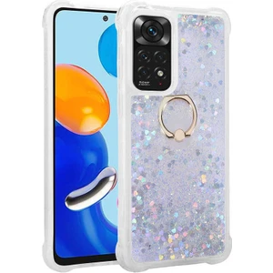 Xiaomi Redmi Note 11S Global Kılıf Zore Milce Kapak-Gümüş