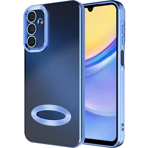 Galaxy A25 Kılıf Kamera Korumalı Logo Gösteren Zore Omega Kapak-Sierra Mavi