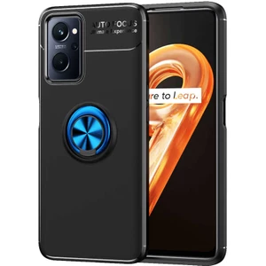 Oppo A96 4g Kılıf Zore Ravel Silikon Kapak-Siyah-Mavi