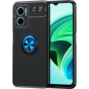 Xiaomi Redmi Note 11E Kılıf Zore Ravel Silikon Kapak-Siyah-Mavi