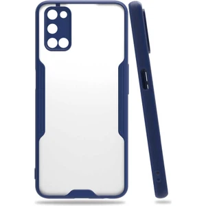 Oppo A92 Kılıf Zore Parfe Kapak-Lacivert