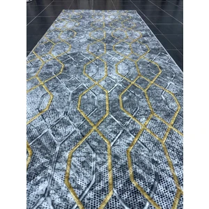 Siyah Keçeli Kaymaz Taban Yıkanabilir Yumuşak Yüzey Jel Halı