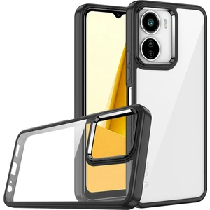 Vivo Y16 Kılıf Zore Flora Kapak-Siyah