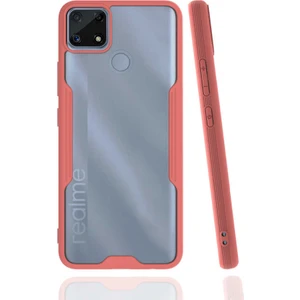 Realme C25 Kılıf Zore Parfe Kapak-Pembe
