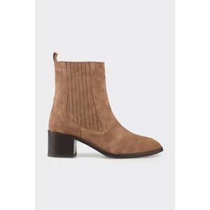 Taba Deri Kadın Klasik Bot