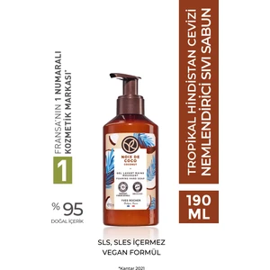 Yves Rocher Sıvı Sabun Tropikal Hindistan Cevizi Ferahlatıcı Koku 190 ml Vegan Formül