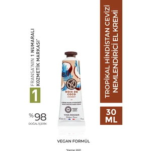 Yves Rocher El Kremi- Nemlendirici Besleyici Tropikal Hindistan Cevizi-  Vegan-30ml