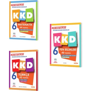 Kurmay Yayınları 6. Sınıf Kkd Matematik+Fen Bilimleri+Türkçe (3kitap)