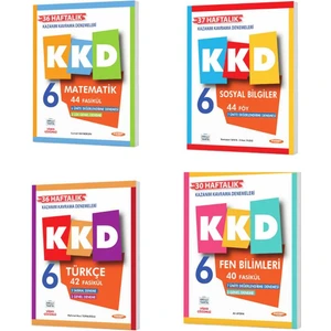 Kurmay Yayınları 6. Sınıf Kkd Matematik+Fen Bilimleri+Türkçe+Sosyal (3kitap)