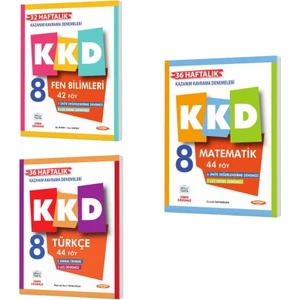 Kurmay Yayınları 8. Sınıf Kkd Matematik+Türkçe+Fen Bilimleri (3kitap)