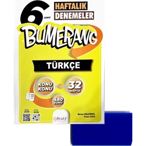 Günay Yayınları 6. Sınıf Bumerang Türkçe Branş Deneme – Silgi