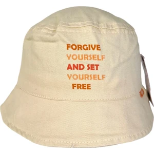 Kitti 4-8 Yaş Kız Çocuk Sarı Renk Baskı Figürlü Yazlık Fötr Şapka