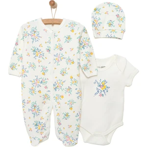 HelloBaby Tulum-Body-Şapka Kız Bebek