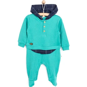 Babyz Yenidoğan Erkek Kapüşonlu Tulum Erkek Bebek
