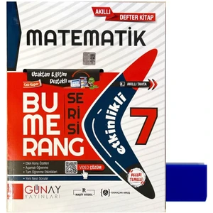 Günay Yayınları 7. Sınıf Bumerang Matematik Defter Kitap – Silgi