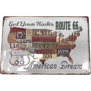American Dreams Metal Plaka Levha 20X30CM