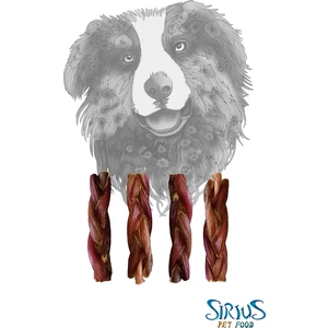 Sirius Pet Food Bully Stıck Braided 100 gr 4-5 Pcs. - Örgü Dana Penisi 100 gr 4-5 Adet