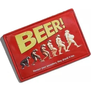 Koleksiyon Beer Evolution Metal Plaka Levha 20X30CM