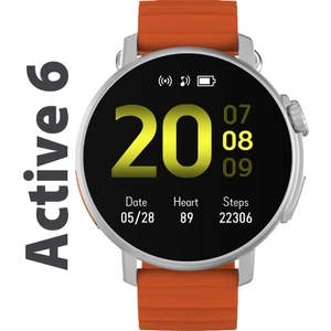 Active6 Akıllı Saat Yuvarlak Alüminyum Kasa Spor