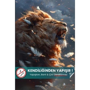 Pi Papers Galatasaray Poster, Premium Baskı Poster, Aslan Duvar Posteri, Galatasaray Hediyelik Ürün Önerisi