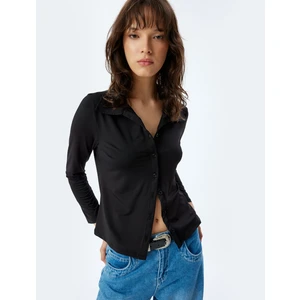 Slim Fit Basic Gömlek Uzun Kollu