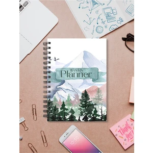 Haftalık Planlayıcı 14.8X21 cm 80 YAPRAK(160SAYFA) Weekly Planner A5 Boy