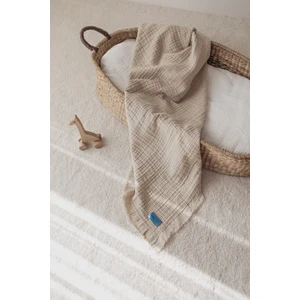 Bej 4katlı Müslin  Bebek & Çocuk Müslin Örtü  110x110cm By Zeypba