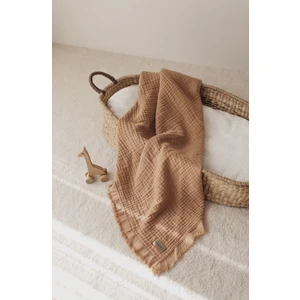 Sütlü Kahve Bebek & Çocuk Müslin 4 Katlı Müslin 110X110CM By Zeypba