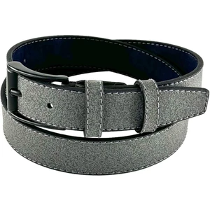 Süzer Deri 3 cm Klasik Suni Deri Çocuk Kemeri Kız Erkek Okul Kemeri Antrasit Gri