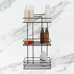 UG Home Siyah Banyo Duş Rafı
