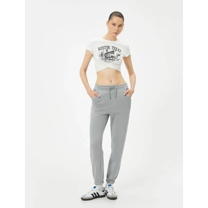 5WAL40004IK Koton Kadın Eşofman Alt Gri