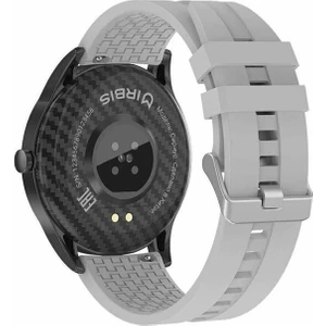 Huawei Watch Ultimate Okyanus Mavisi Uyumlu Yumuşak Silikon Desenli Kordon Kayış (22MM)