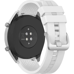 Huawei Watch Ultimate Okyanus Mavisi Uyumlu Yumuşak Silikon Desenli Kordon Kayış (22MM)