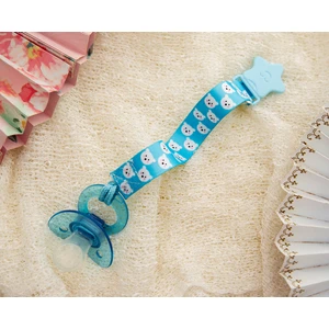 Klipsli Emzik Askısı Mavi Ayıcık