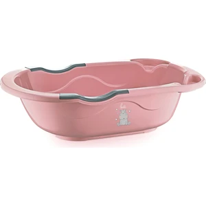 Baby Jem Giderli Desenli Mat Banyo Küveti Pembe