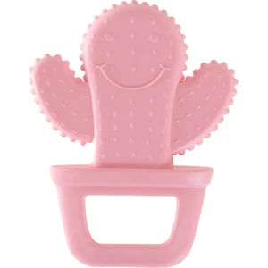 Baby Jem Diş Kaşıyıcı Kaktüs Pembe Yumuşak TPU Malzeme ile Ergonomik Tasarım 1 Adet