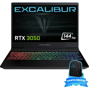 Excalibur G770.1270-EXJ0X-B Intel Core i7-12700H 64GB RAM 2TB SSD GEN4 4GB RTX3050 Freedos Gaming Laptop