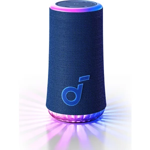 Soundcore Glow Taşınabilir Hoparlör - 360° Ses Bluetooth Hoparlör - Senkronize Radyant Işık - A3166 -Mavi