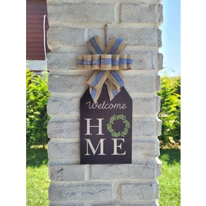 Sarmaşık Welcome Home Model Kapı Duvar Süsü Hediyelik (40 Cm)