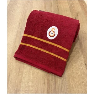 Lisanslı Galatasaray Arma Banyo Havlusu Kırmızı