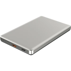 Magslim 5s Magsafe Manyetik Kablosuz 5000MAH Powerbank Taşınabilir Şarj Cihazı Ultra Ince Gümüş Gri