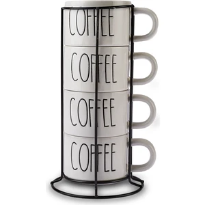 Coffee Standlı 4'lü Kupa 180 ml