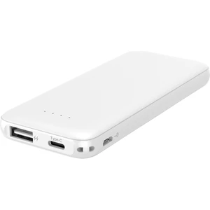 Thin 5b Slim Ultra Ince 5000MAH Powerbank Taşınabilir Şarj Cijhazı Type-C / USB / Total Output 2.1A Max Beyaz
