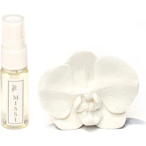 Ekru Orkide Taşlı White Jasmine Araba/araç Kokusu (20 ml Esans ile Birlikte)